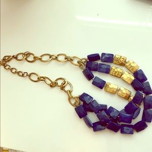 Blue and Gold necklace